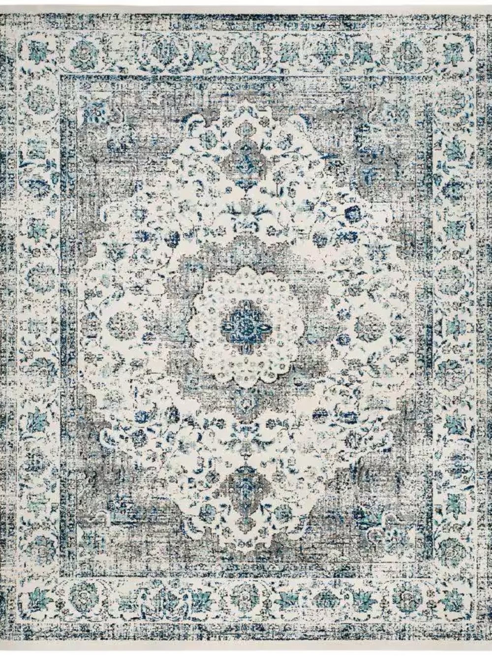 SAFAVIEH Evoke 10 ft. x 14 ft. Gray/Ivory Border Area Rug